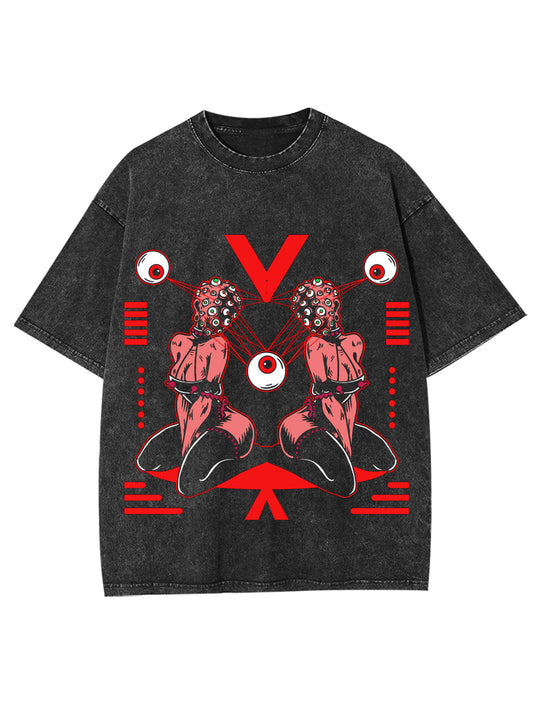 ALL-SEEING SYMMETRY WASHED TSHIRT