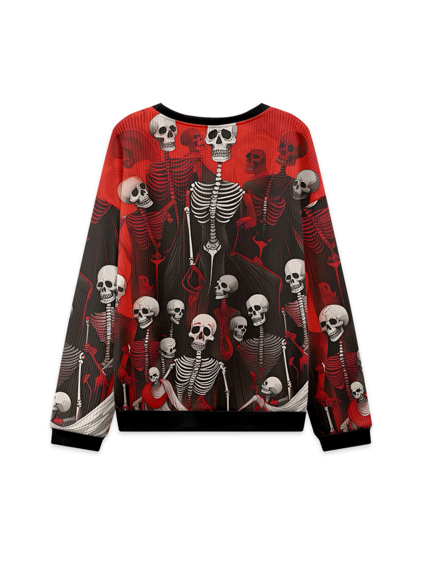 DANCING SKELETONS KNIT SWEATSHIRT