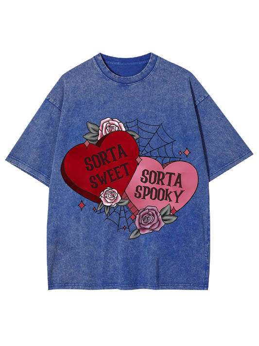 SORTA SWEET&SPOOKY WASHED TSHIRT