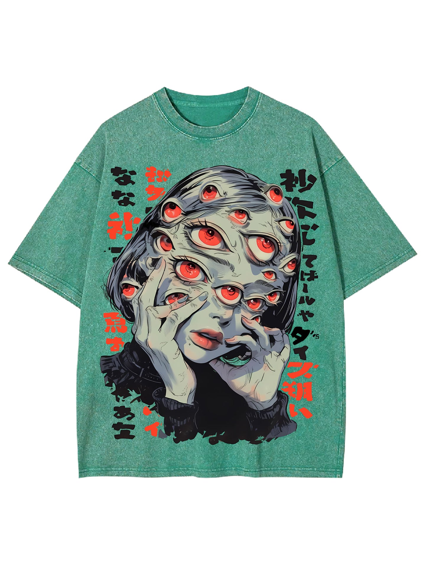 THOUSAND EYES GAZE WASHED TSHIRT