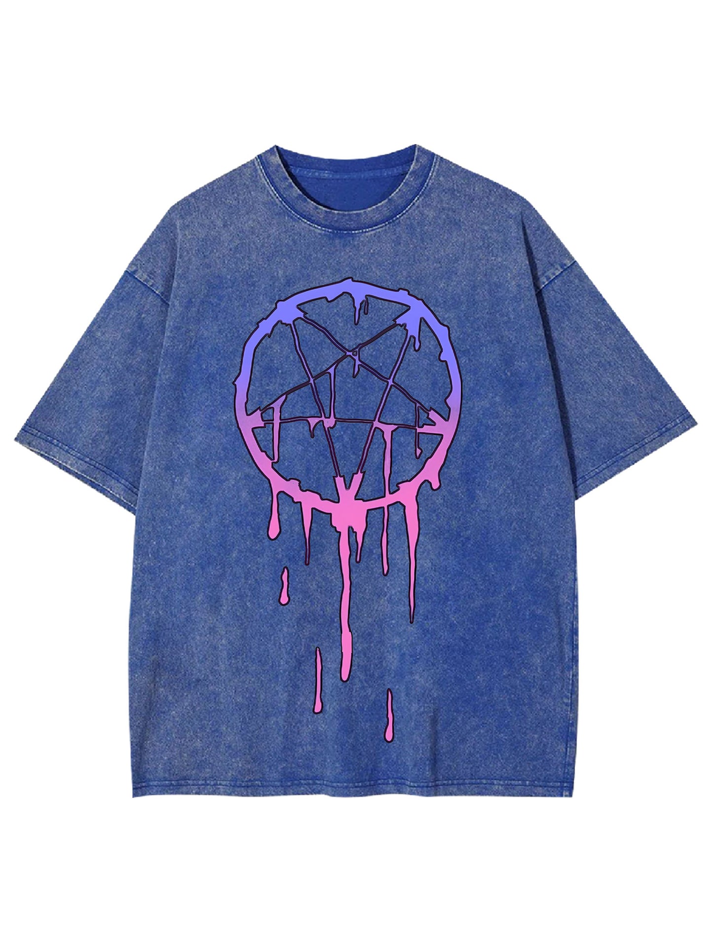 MELTING PENTACLE WASHED TSHIRT