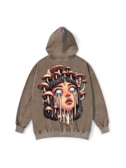 MELTING GIRL WASHED HOODIE