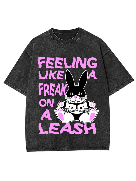 FREAK ON A LEASH WASHED TSHIRT