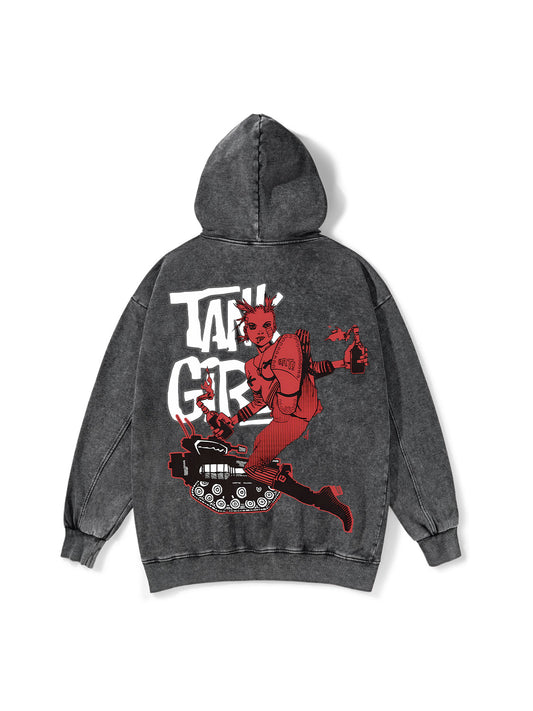 TANK GIRL WASHED HOODIE