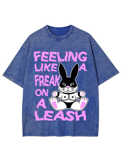 FREAK ON A LEASH WASHED TSHIRT