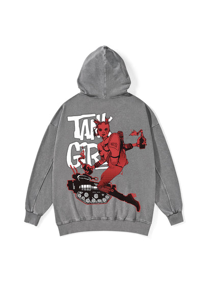 TANK GIRL WASHED HOODIE