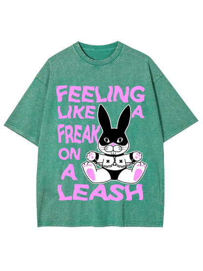 FREAK ON A LEASH WASHED TSHIRT