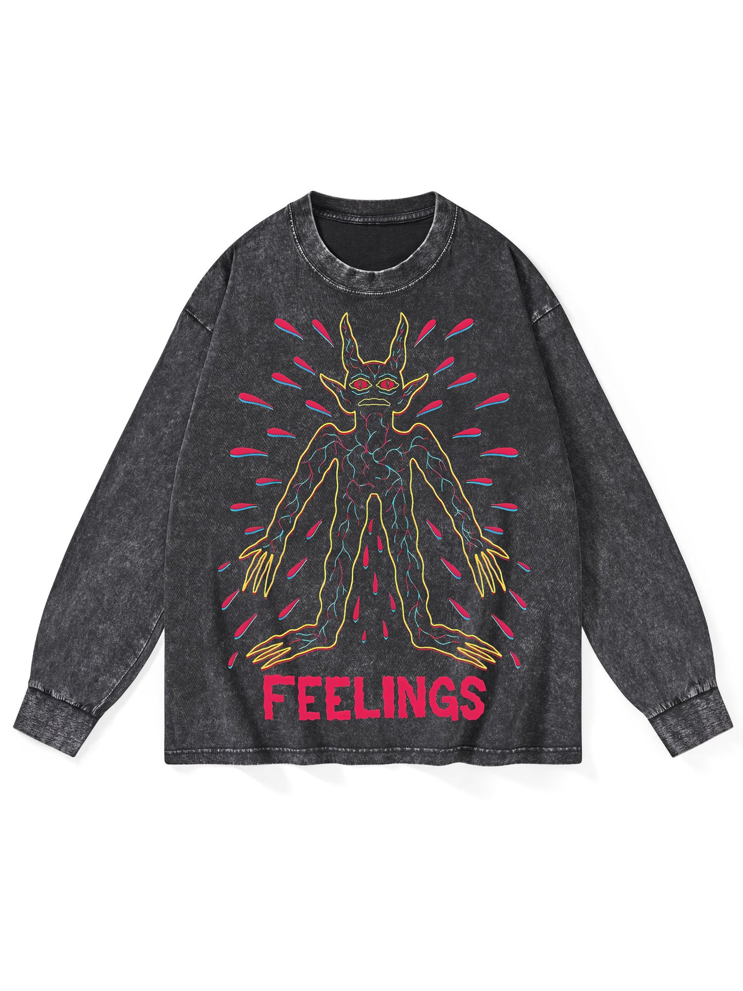 FEELINGS WASHED LONG-SLEEVE TSHIRT