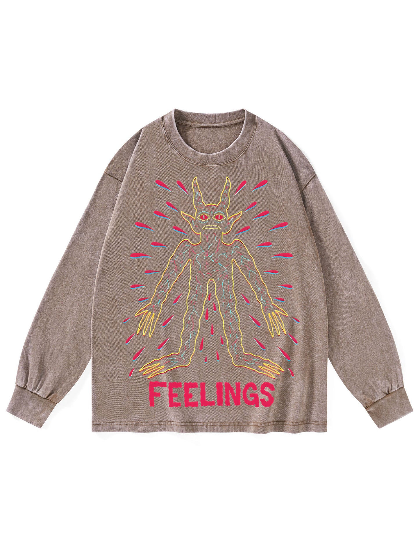 FEELINGS WASHED LONG-SLEEVE TSHIRT