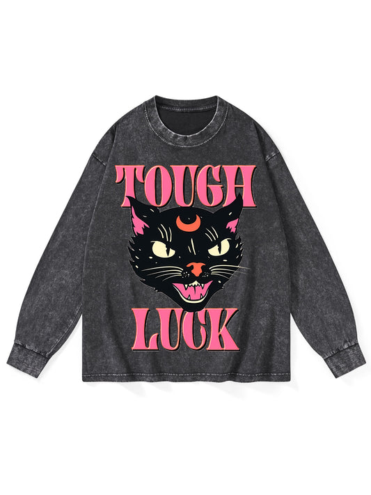 TOUGH LUCK WASHED LONG-SLEEVE TSHIRT