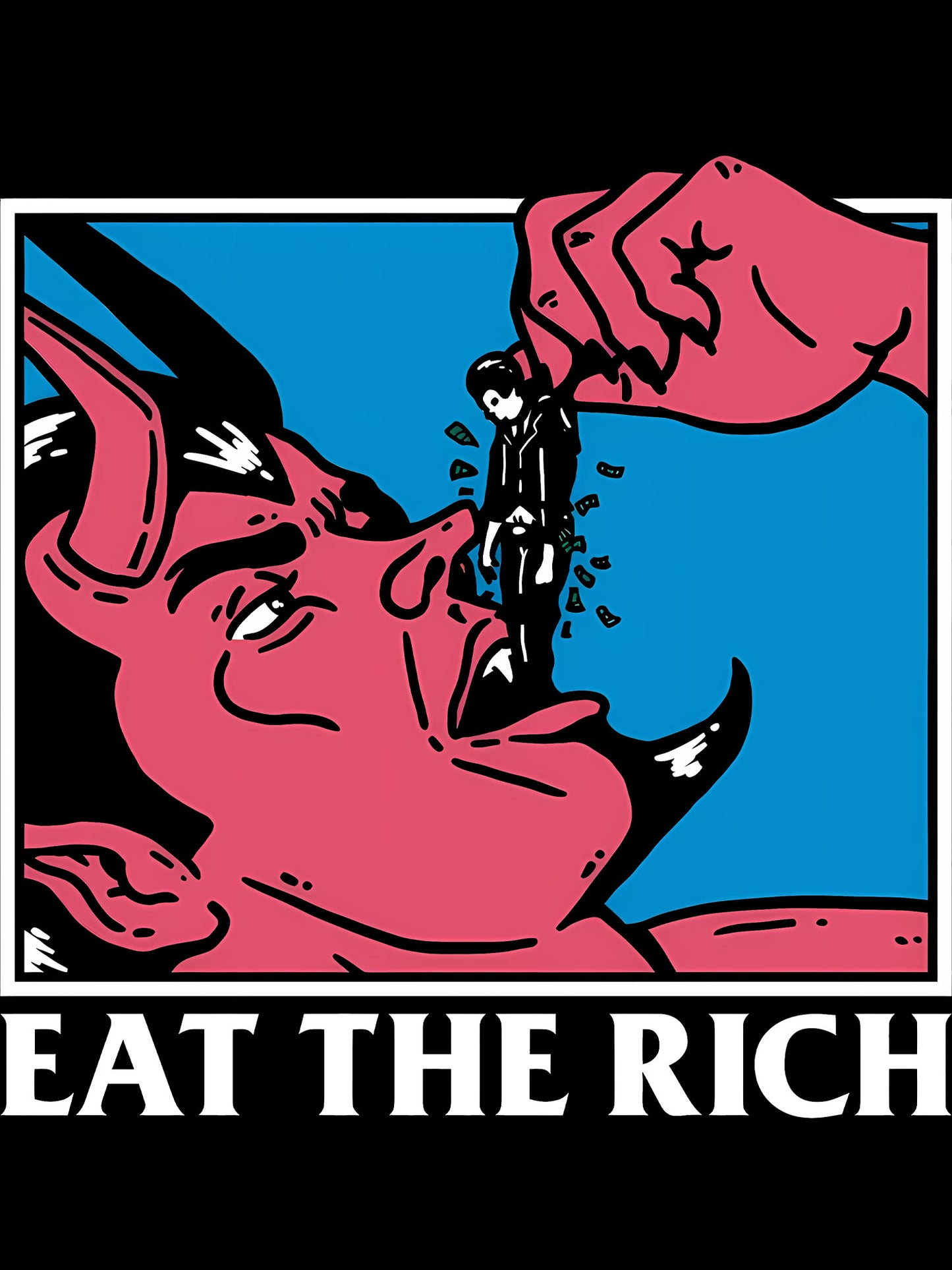 EAT THE RICH WASHED TSHIRT