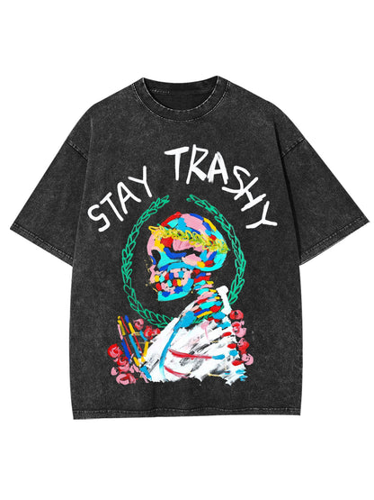 STAY TRASHY WASHED TSHIRT