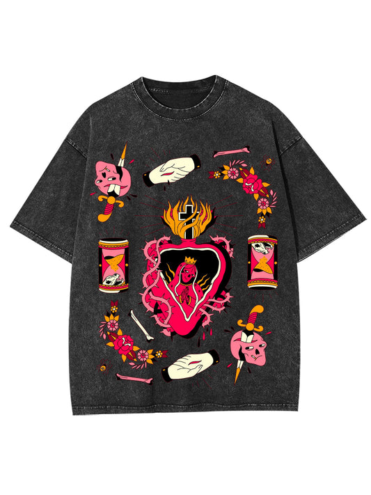 HEART OF THORNS WASHED TSHIRT