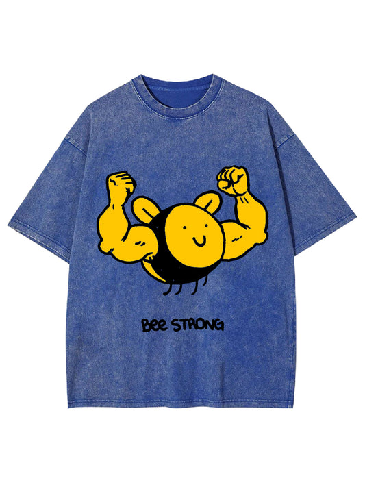 BEE STRONG WASHED TSHIRT