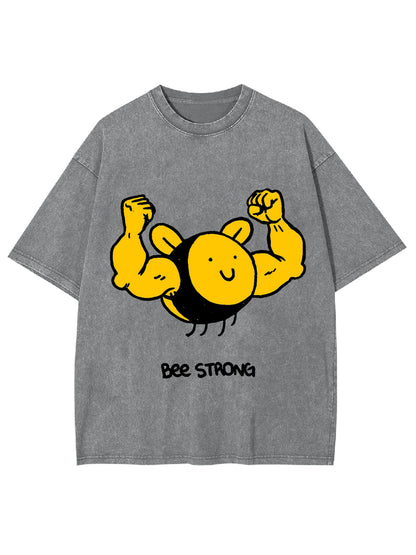 BEE STRONG WASHED TSHIRT