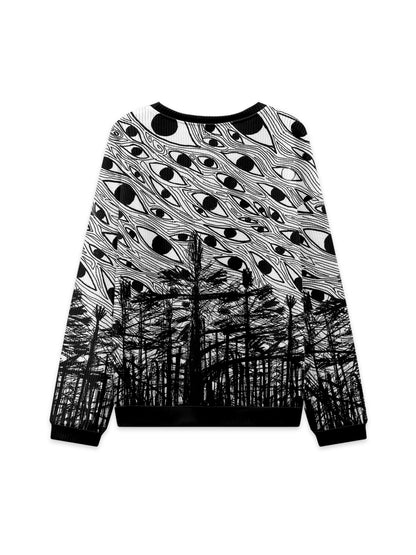 FOREST OF EYES KNIT SWEATSHIRT