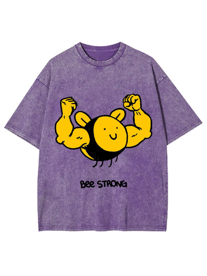 BEE STRONG WASHED TSHIRT