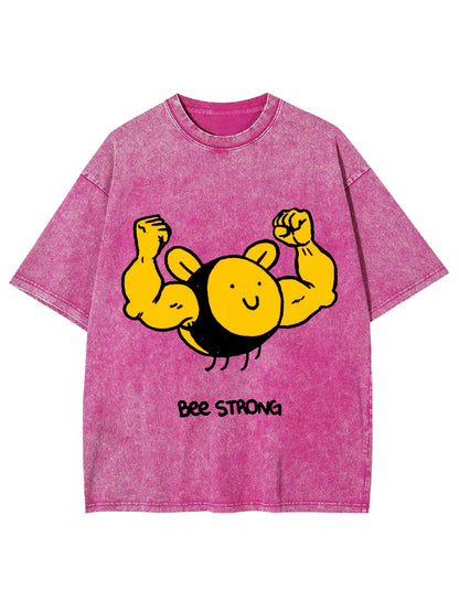 BEE STRONG WASHED TSHIRT