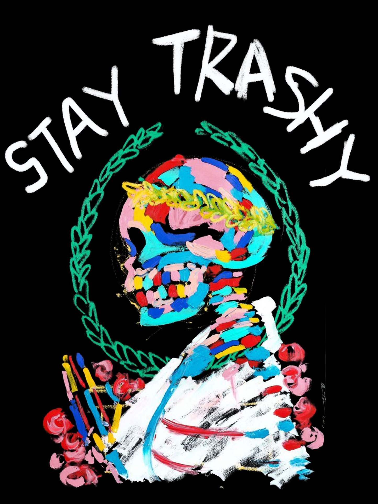 STAY TRASHY WASHED TSHIRT