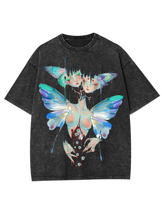 ABYSS BUTTERFLY WASHED TSHIRT