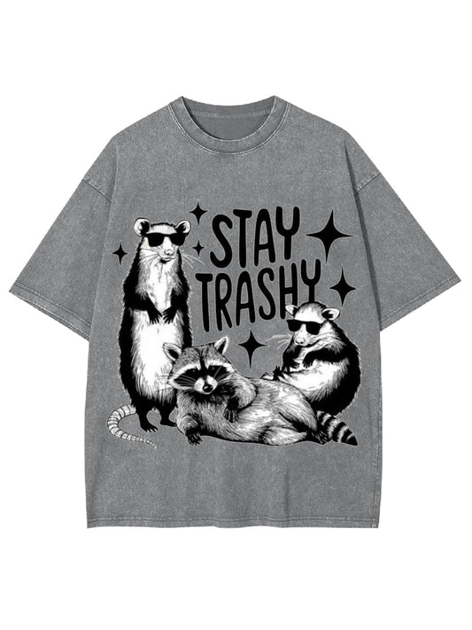 STAY TRASHY WASHED TSHIRT