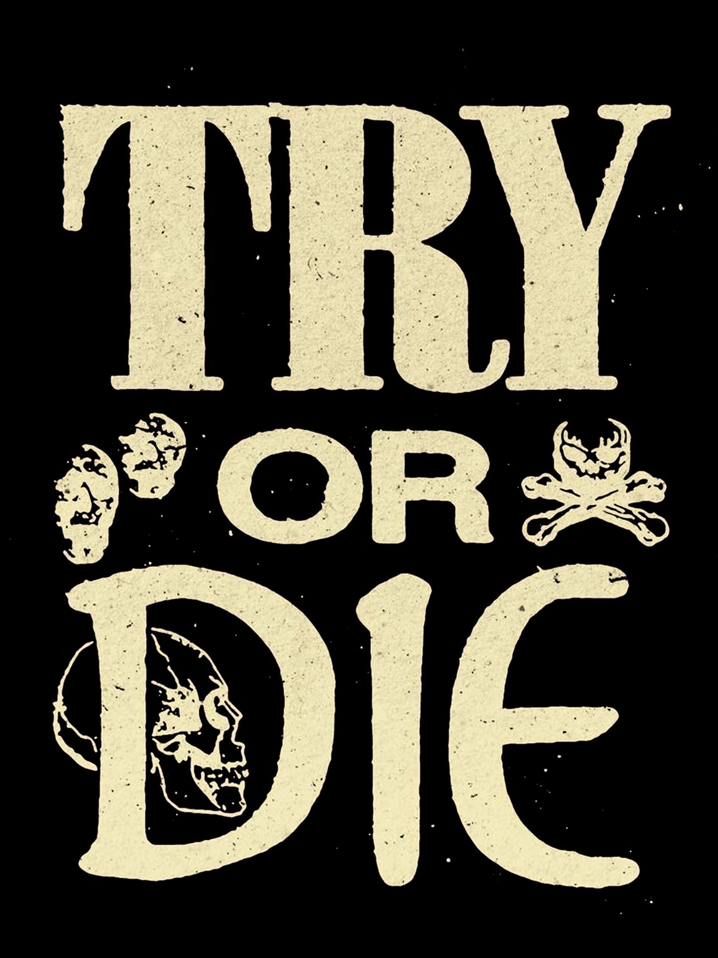 TRY OR DIE WASHED TSHIRT