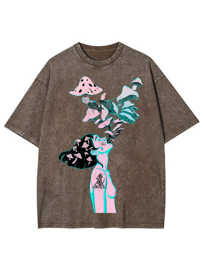 MUSHROOM DREAMSCAPE WASHED TSHIRT