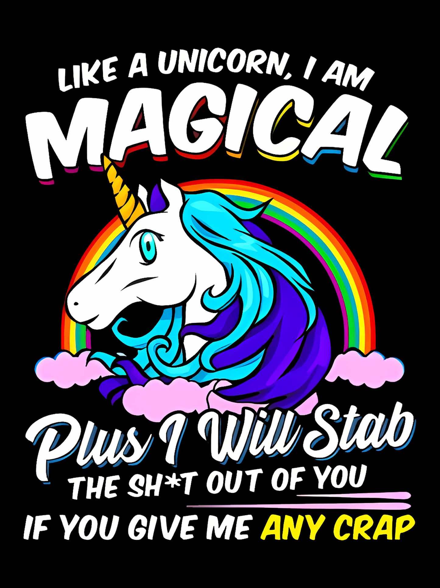 LIKE A UNICORN, I AM  MAGICAL WASHED TSHIRT