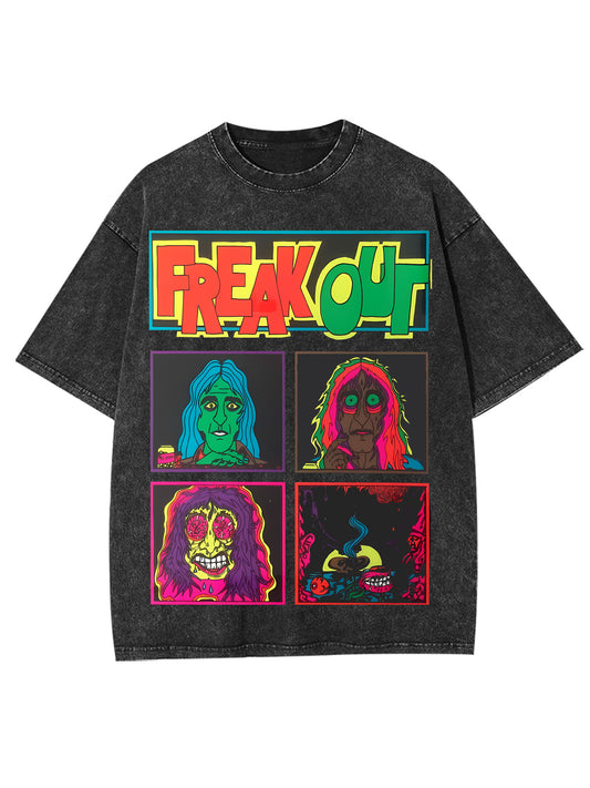 FREAK OUT WASHED TSHIRT