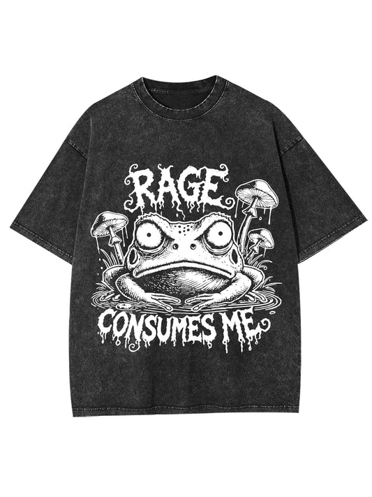 RAGE CONSUMES ME WASHED TSHIRT