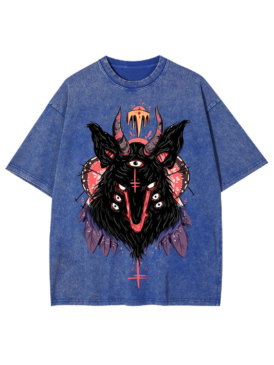 MULTI-EYED DEMON WASHED TSHIRT