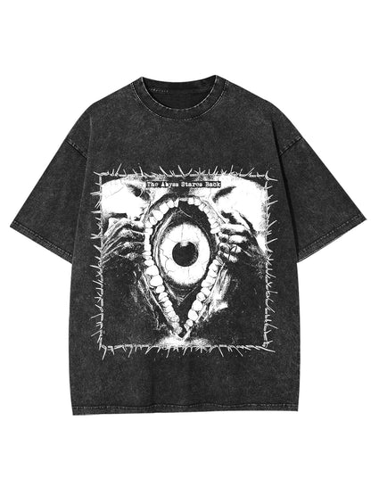 GAZE INTO THE ABYSS WASHED TSHIRT