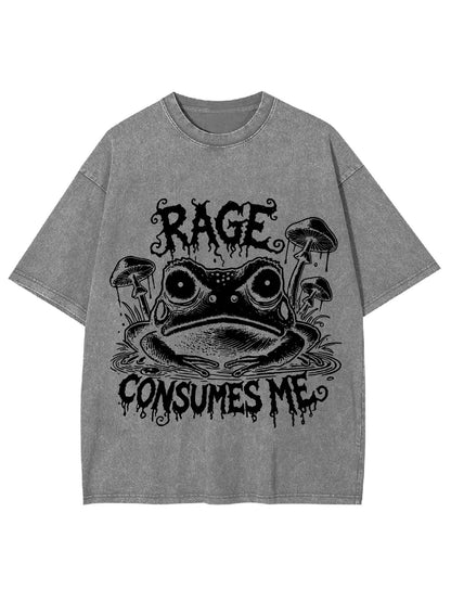 RAGE CONSUMES ME WASHED TSHIRT