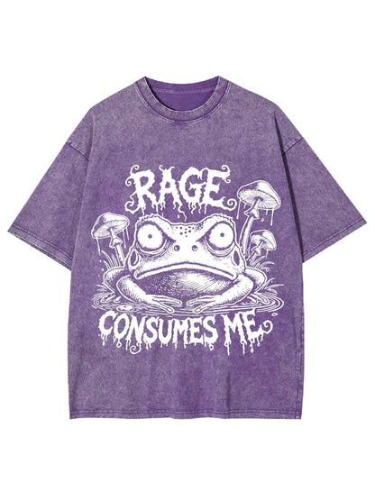 RAGE CONSUMES ME WASHED TSHIRT