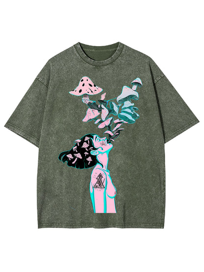 MUSHROOM DREAMSCAPE WASHED TSHIRT