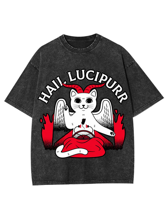 HAIL LUCIPURR WASHED TSHIRT