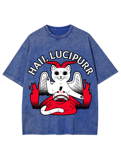 HAIL LUCIPURR WASHED TSHIRT