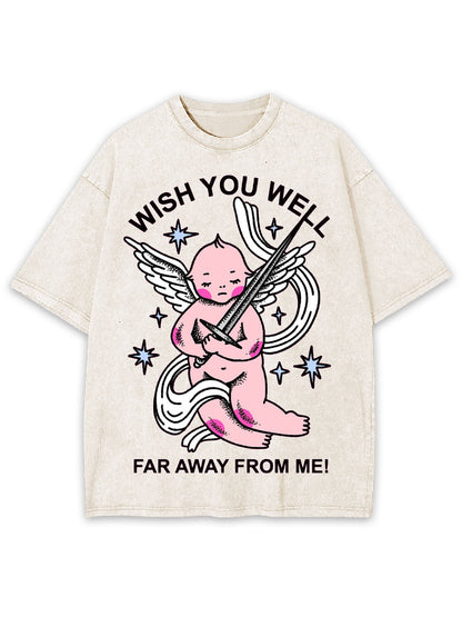 WISH YOU WELL WASHED TSHIRT