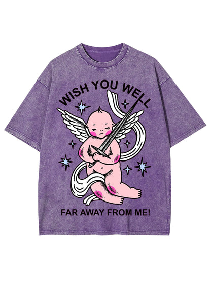 WISH YOU WELL WASHED TSHIRT