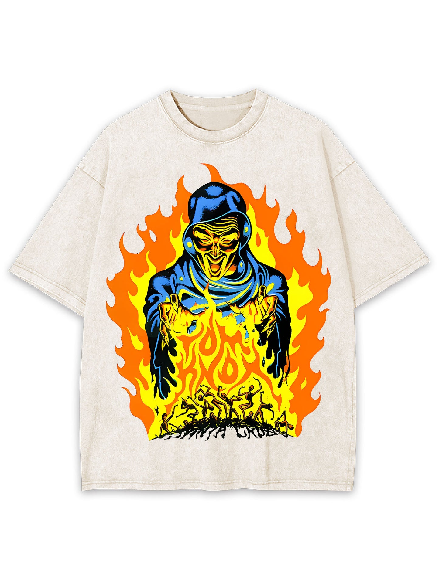 MASTER OF THE FLAMES WASHED TSHIRT