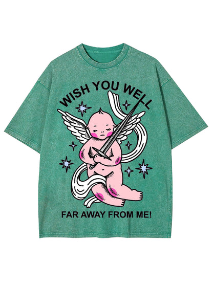 WISH YOU WELL WASHED TSHIRT