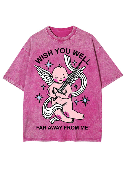 WISH YOU WELL WASHED TSHIRT