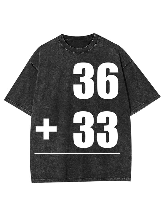 MATH PROBLEMS WASHED TSHIRT