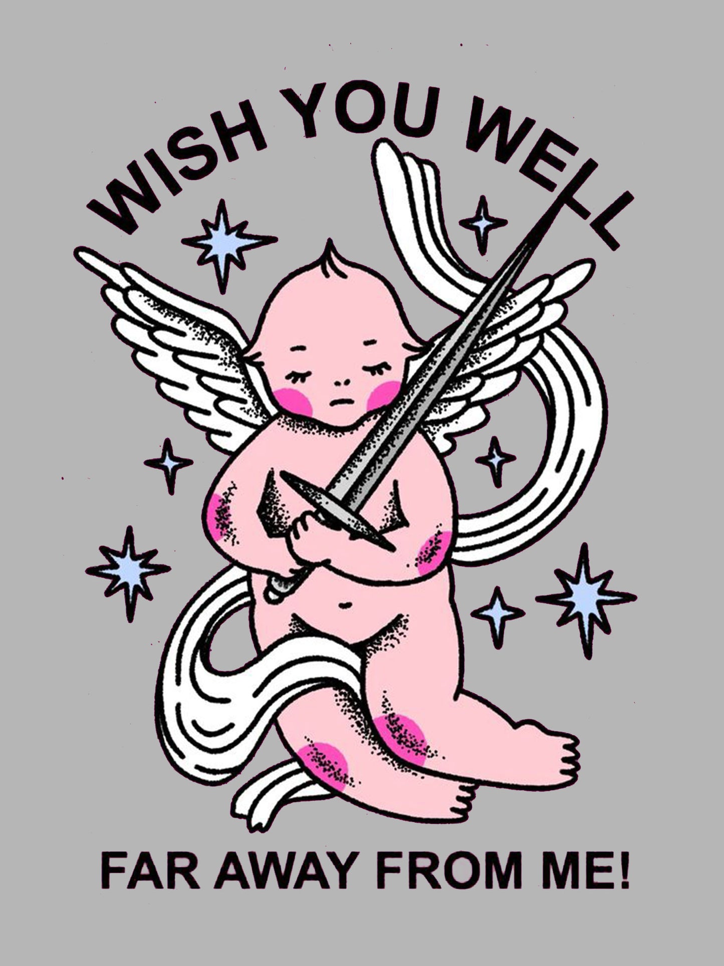 WISH YOU WELL WASHED TSHIRT