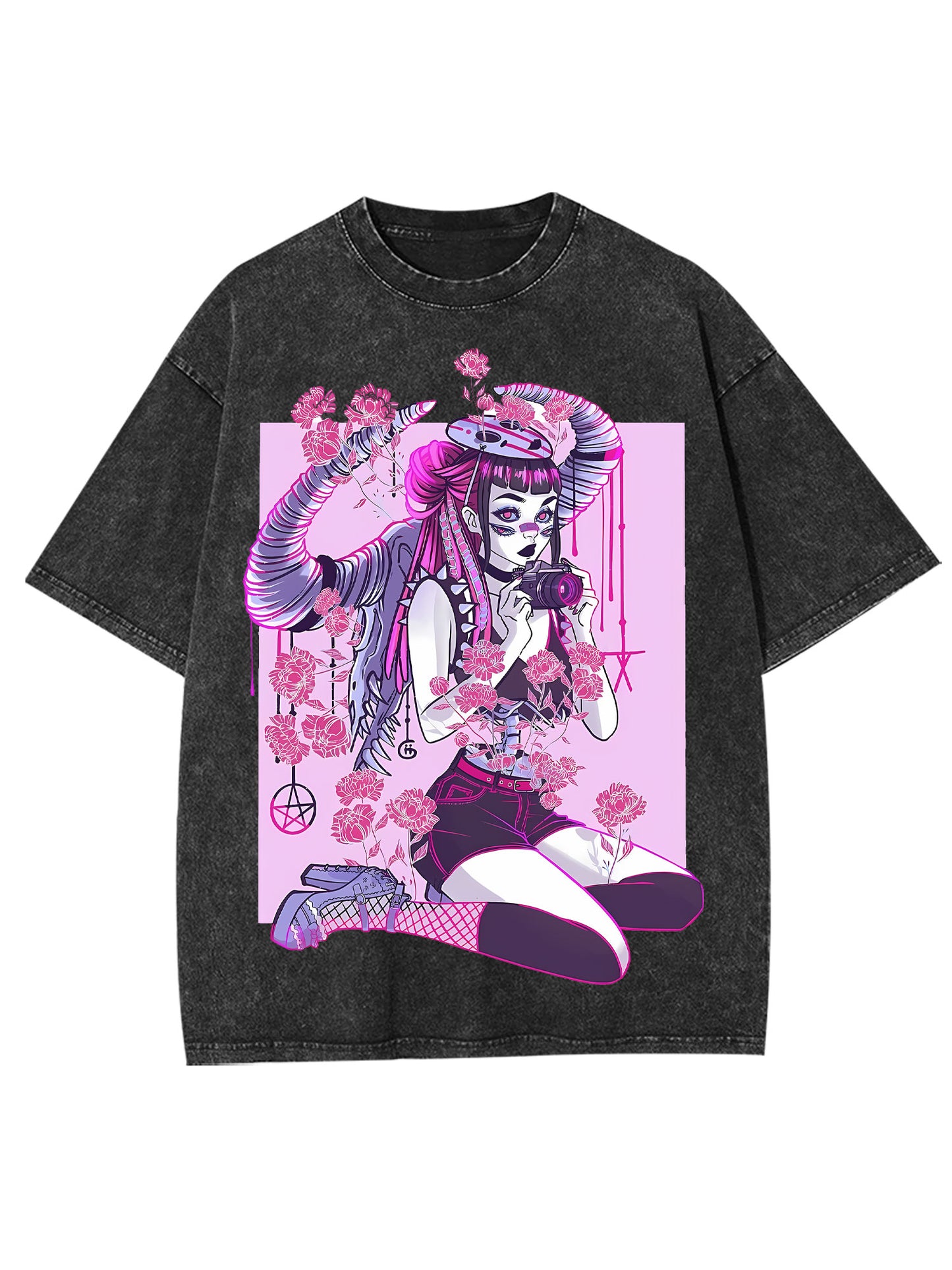 ENIGMATIC GIRL WASHED TSHIRT