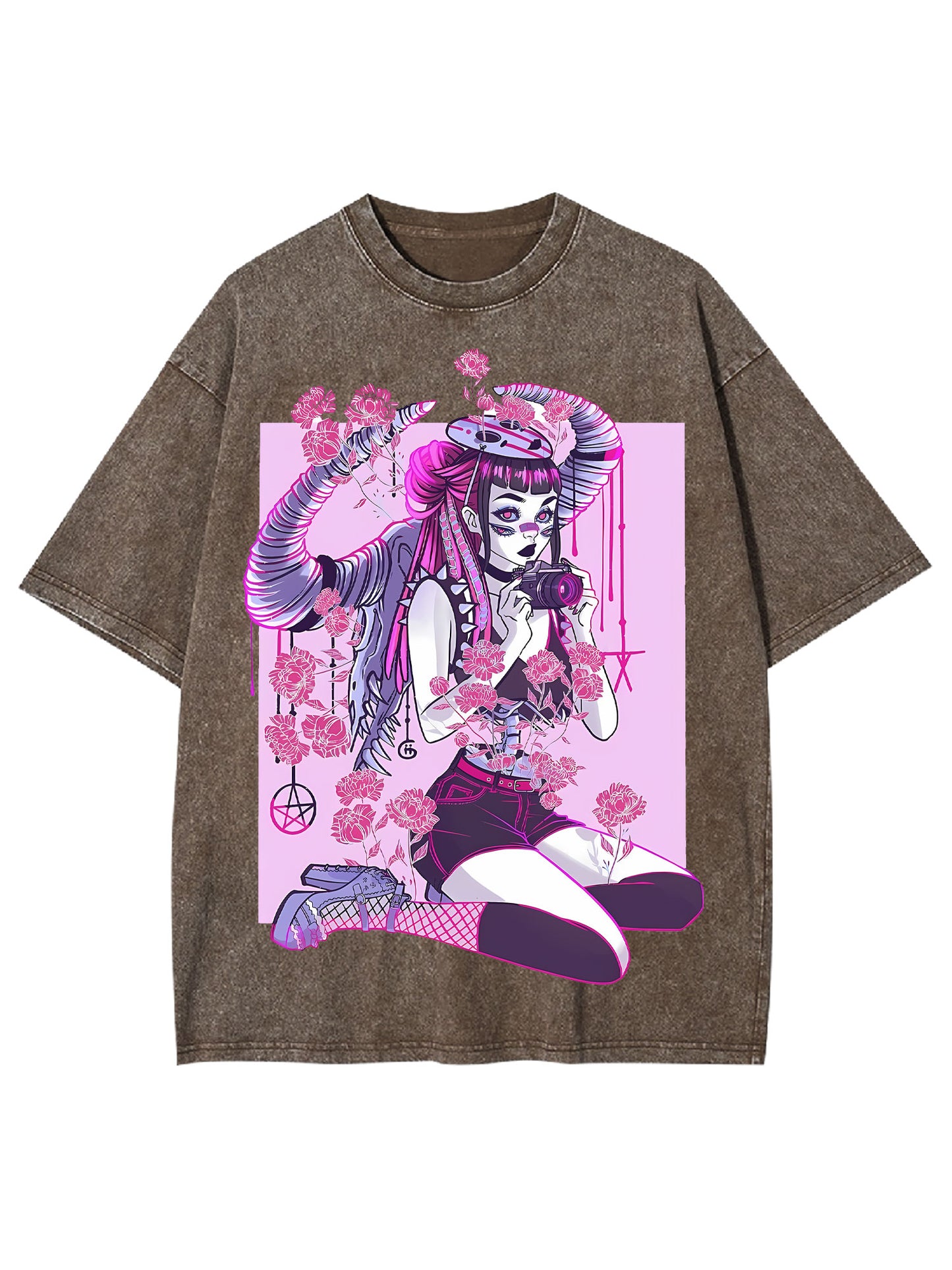 ENIGMATIC GIRL WASHED TSHIRT