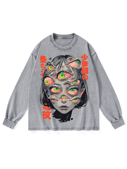 THOUSAND EYED FANTASY WASHED LONG-SLEEVE TSHIRT