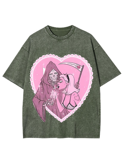 DEATHLY LOVE WASHED TSHIRT