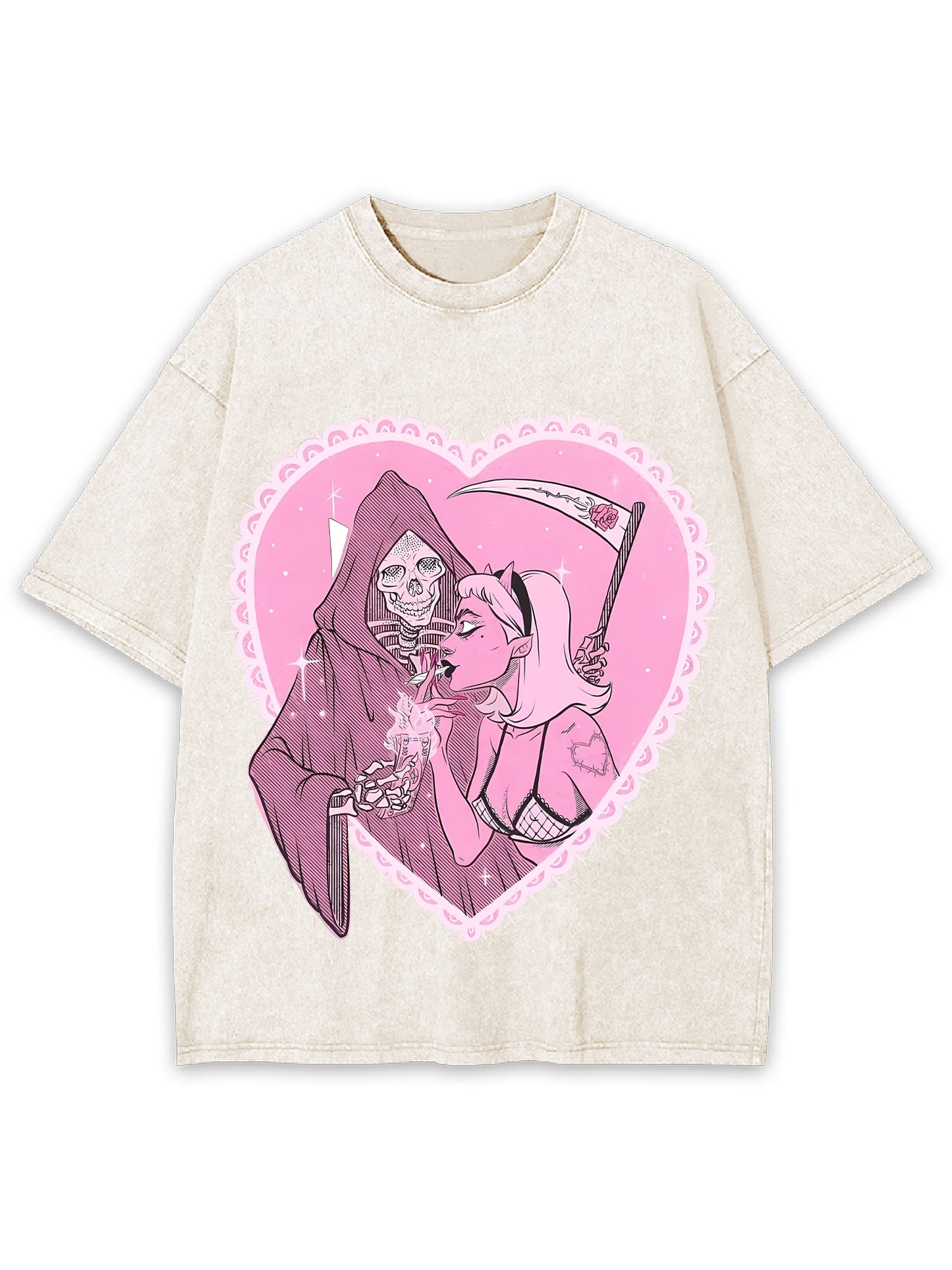 DEATHLY LOVE WASHED TSHIRT