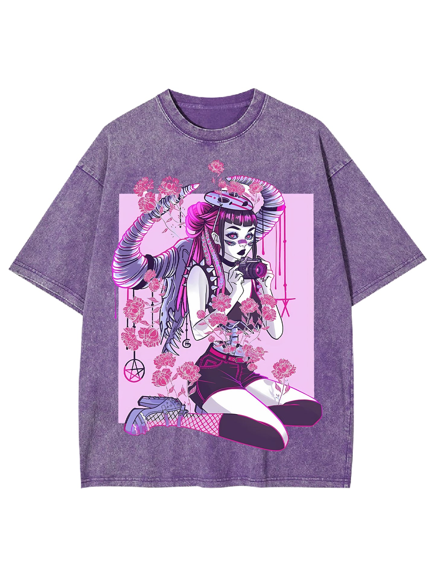 ENIGMATIC GIRL WASHED TSHIRT